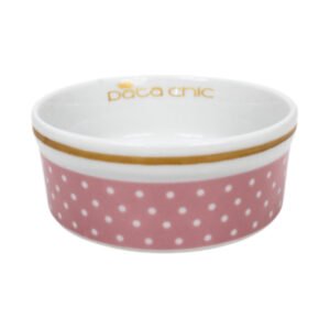 COMEDOURO PORC POA ROSA PATA CHIC 330 ML