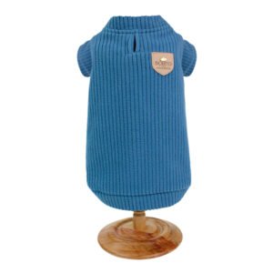 BLUSA CANELADA – AZUL – P