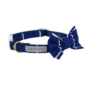 COLEIRA LACO PATA CHIC GRID MARINHO M