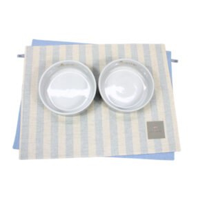 PORTA COMEDOURO PATA CHIC – LINN LISTRA AZUL