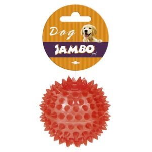 BOLA TPR PQ VERMELHA ESPINHO C/ SOM