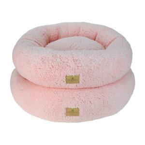 CAMA REDONDA PELUCIA ROSA