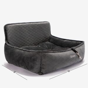 Car Seat – Assento Automotivo para Pets – G (Cinza Escuro) TamanhoG
