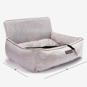 Car Seat – Assento Automotivo para Pets – G (Cinza Claro) TamanhoG